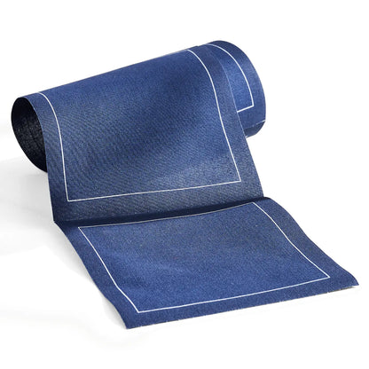 Cotton Cocktail Napkin Roll: Midnight City (Navy)