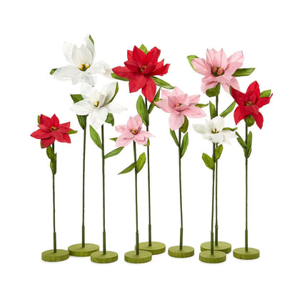 Paper Poinsettia on Stand