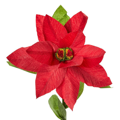 Paper Poinsettia on Stand