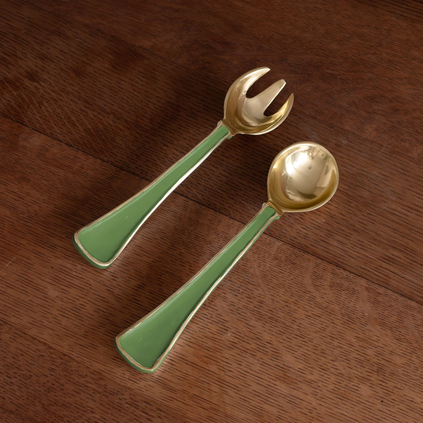 Encanto Soho Salad Servers Green