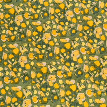 French Tablecloth Fruit Yellow/Green 71"x106"