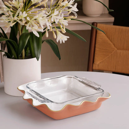 Encanto Carola Square Casserole Holder Cayenne