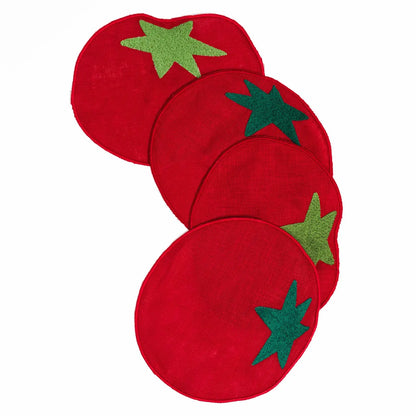Tomato Cocktail Napkins S/4