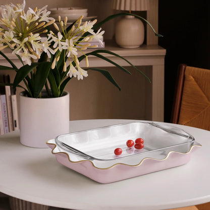 Encanto Carola Rectangle Casserole Camellia