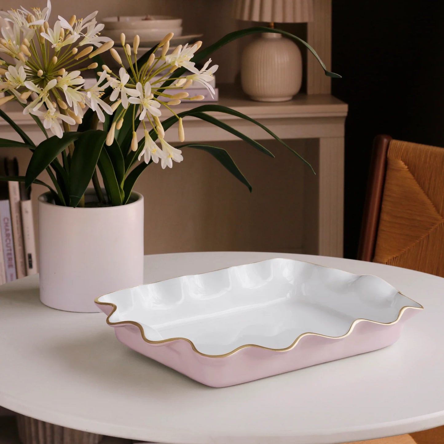Encanto Carola Rectangle Casserole Camellia