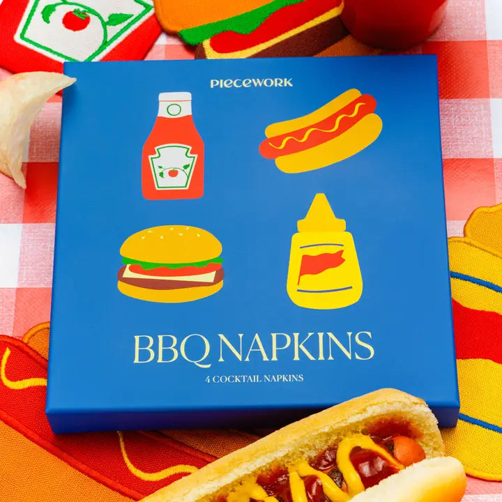 BBQ Cocktail Napkins S/4