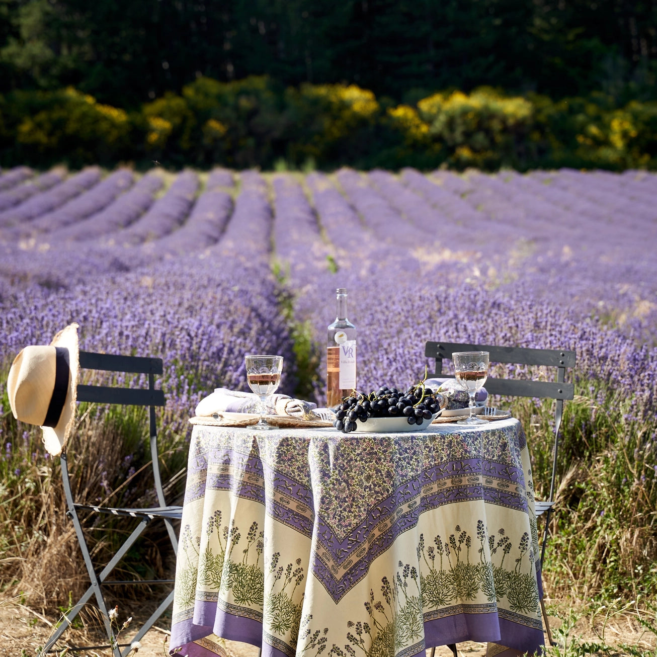 Lavender Purple French Tablecloth