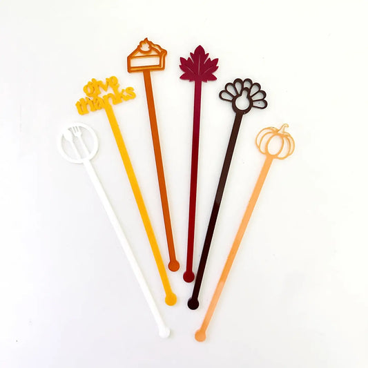 Thanksgiving Stir Stick Set