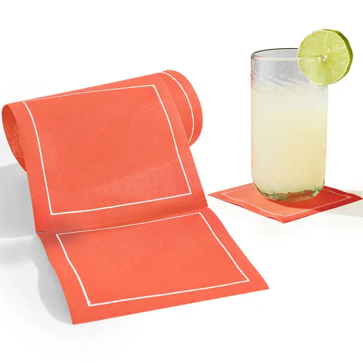 Cocktail Napkin Roll Assorted Colors