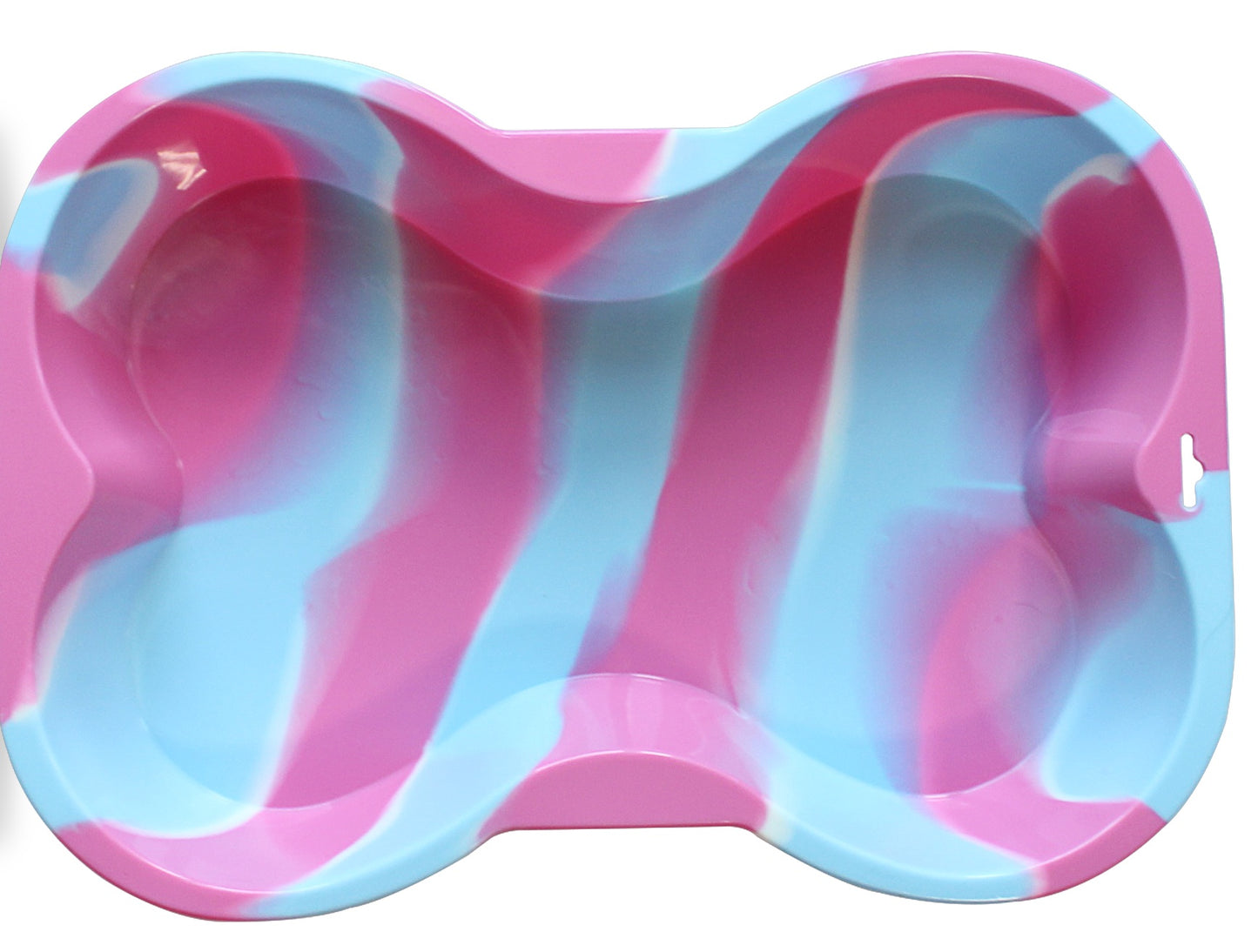 Swirl Dog Bone Shaped Silicone Cake Pan