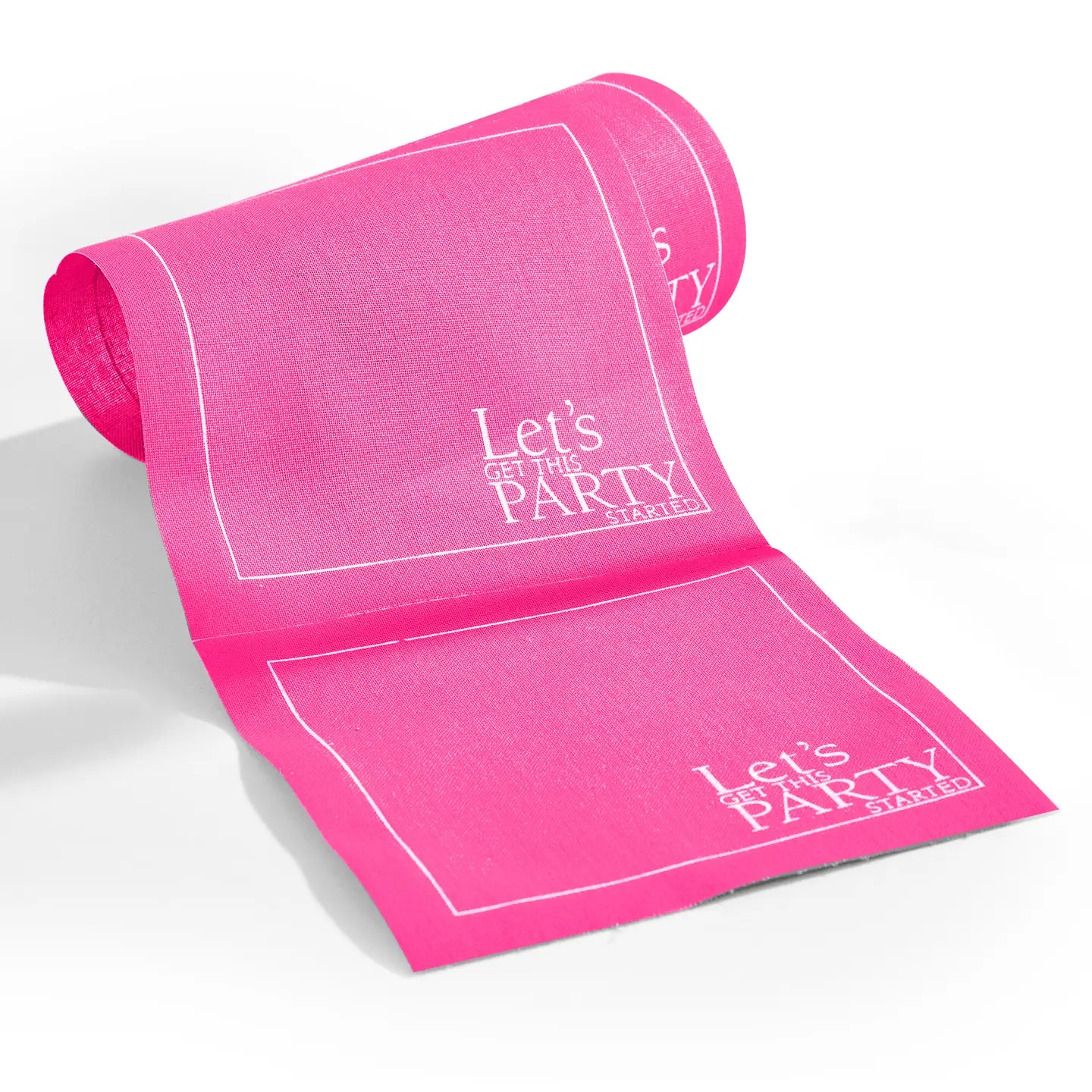 Cotton Cocktail Napkin Roll: Blush Crush (Fuchsia Pink)