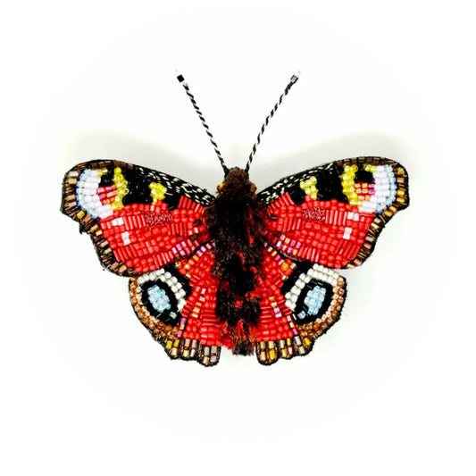 Anglais Peacock Butterfly Brooch Pin