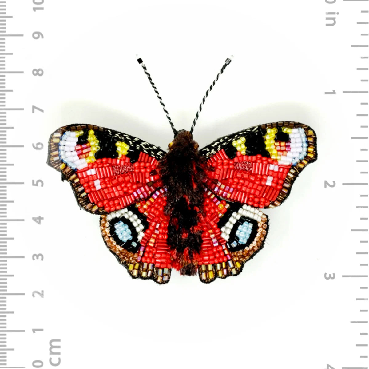 Anglais Peacock Butterfly Brooch Pin