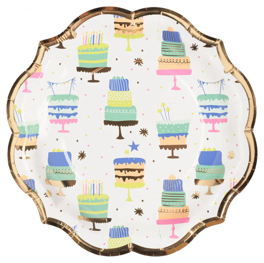 Birthday Candles Salad Plate