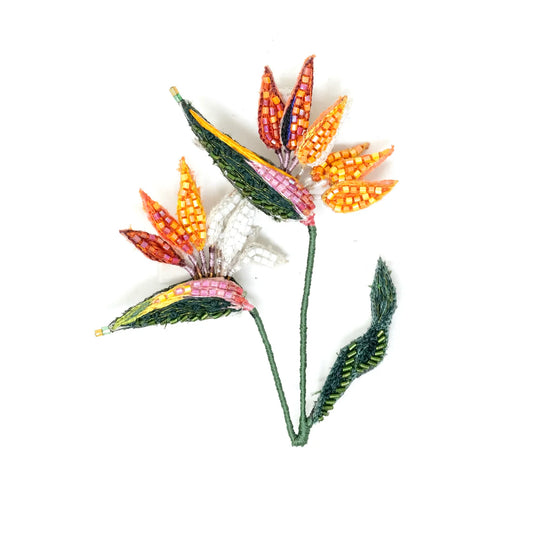 Bird of Paradise Flower Brooch Pin
