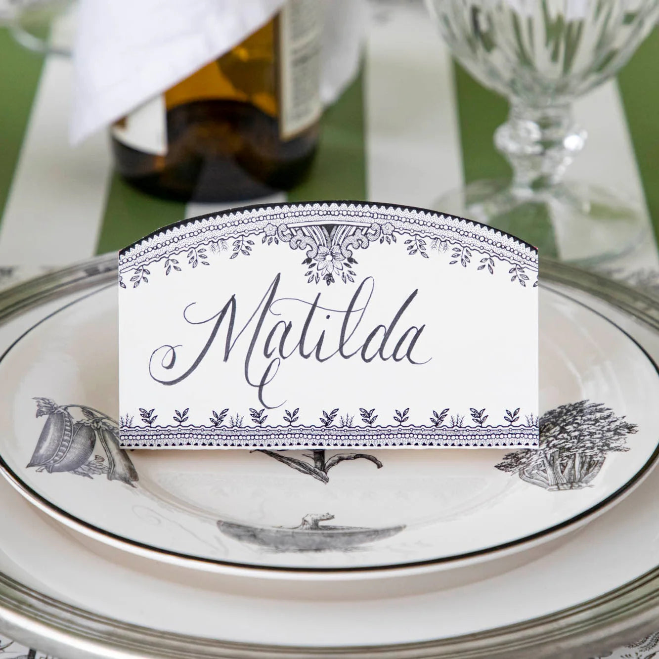 Burleigh Black Place Card