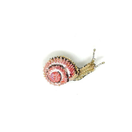 Blinking Snail Brooch Pin