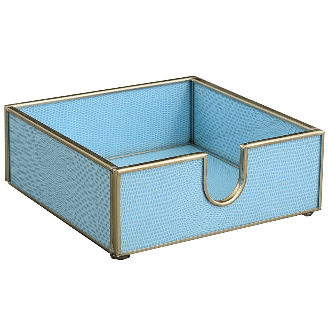 Blue Lizard Skin Cocktail Napkin Holder