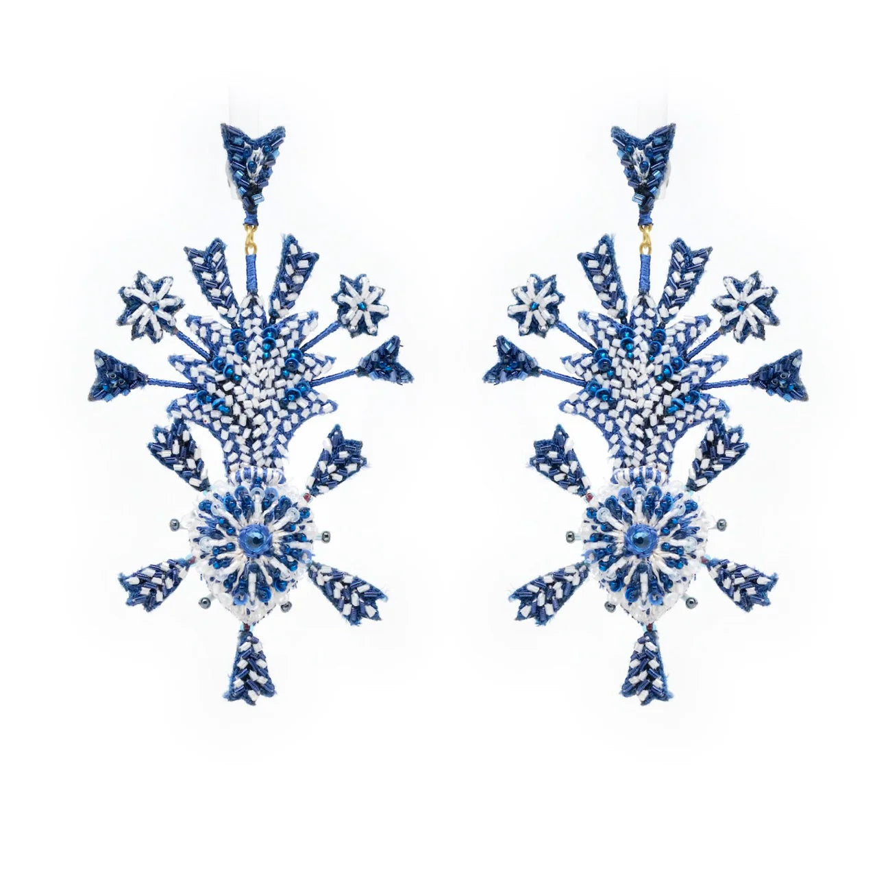 Blue Vow Heart Earrings