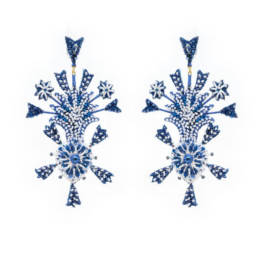 Blue Vow Heart Earrings