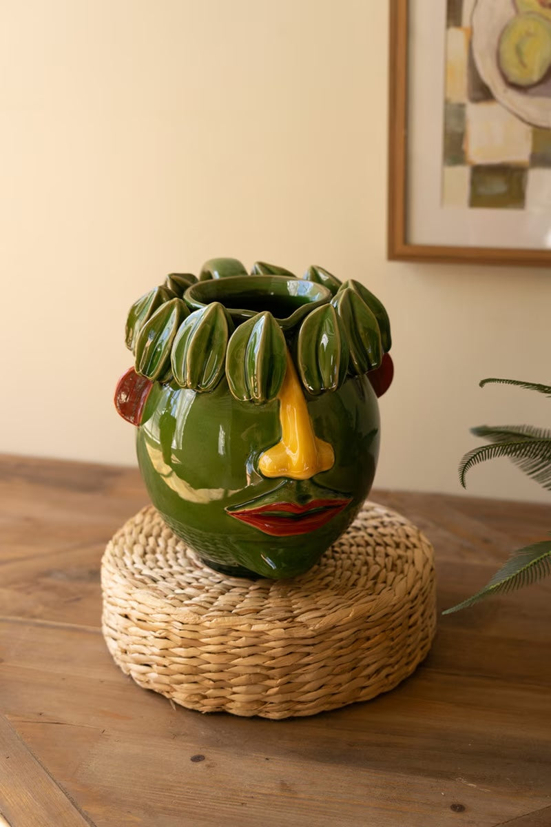 Ceramic Produce Starfruit Head Planter