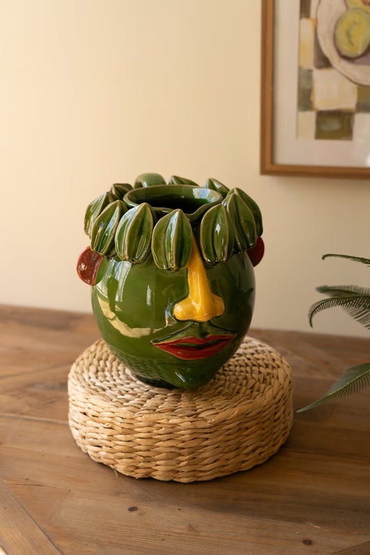 Ceramic Produce Starfruit Head Planter
