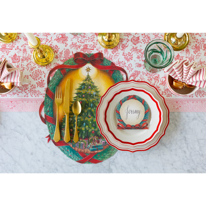 Red Icing on the Cake Salad Plate