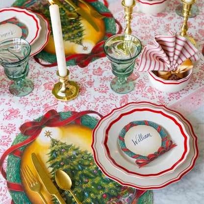 Red Icing on the Cake Dinner Plate