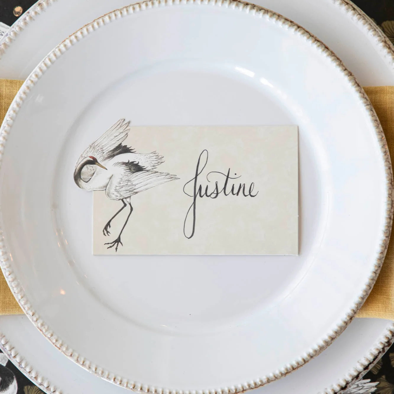 Crane Place Card