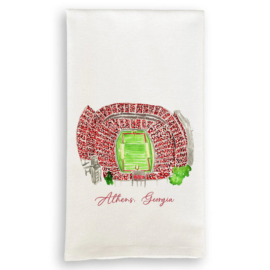 Georgia Football Stadium Kitchen Towel
