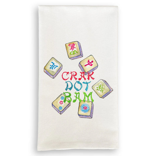 Colorful Mahjong Tiles Kitchen Towel