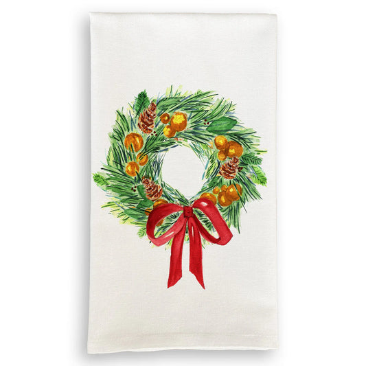 Christmas Wreath Kitchen Towel