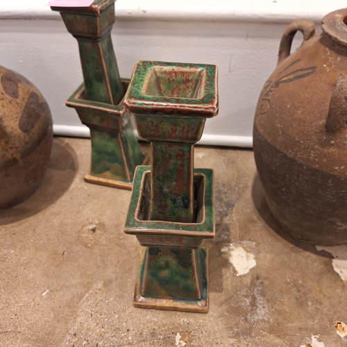 Pair Antique Candle Sticks