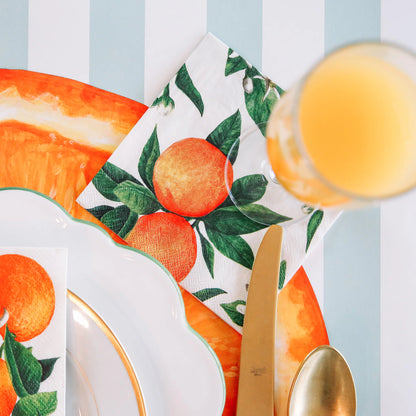 Orange Orchard Cocktail Napkin