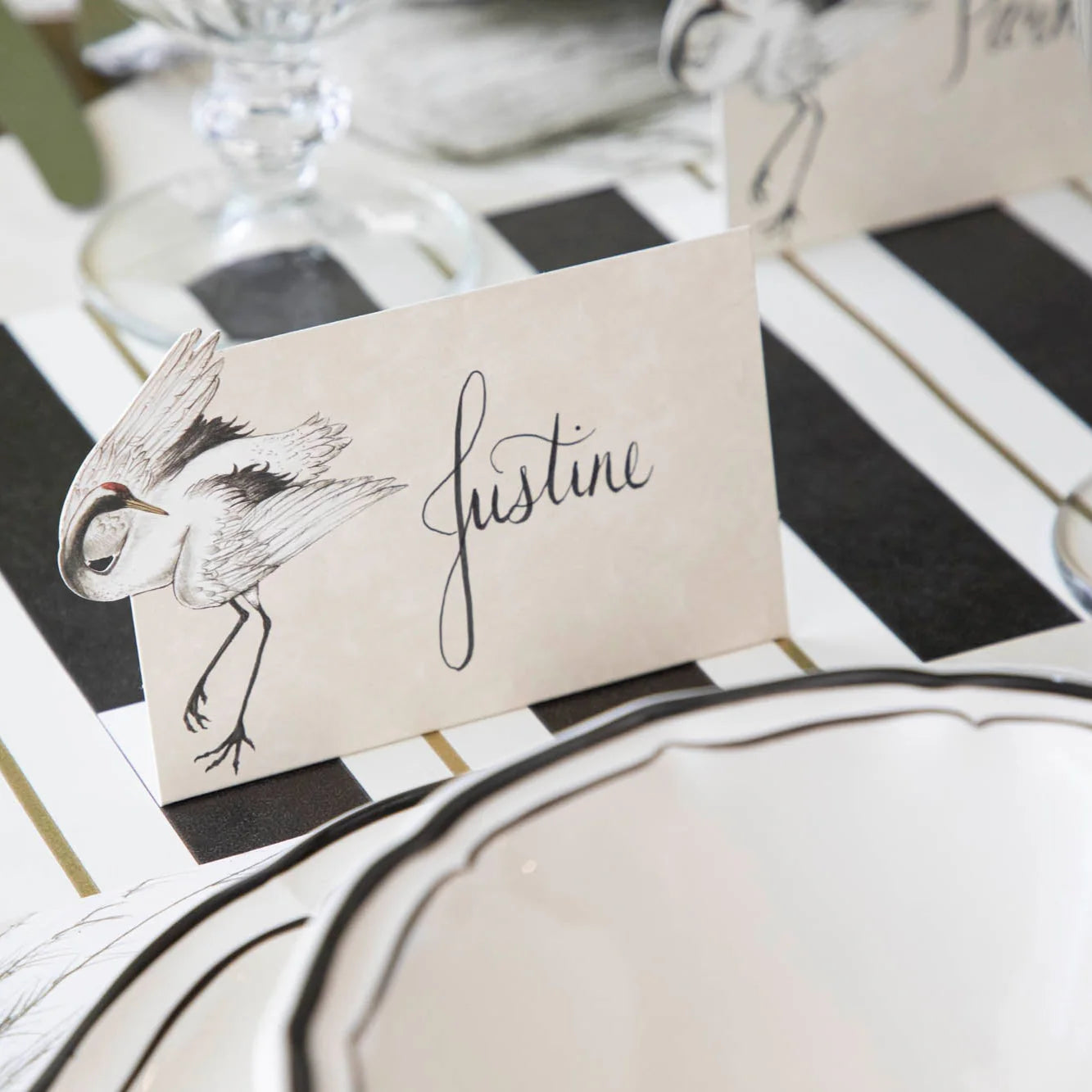 Crane Place Card