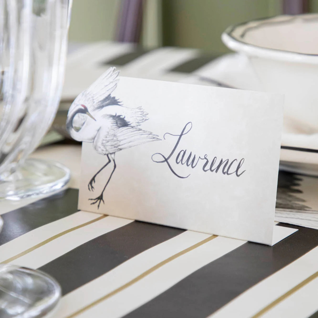 Crane Place Card
