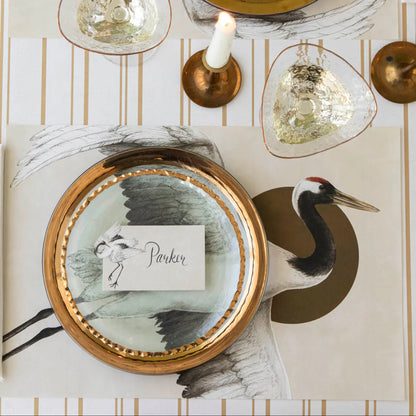 Crane Place Card