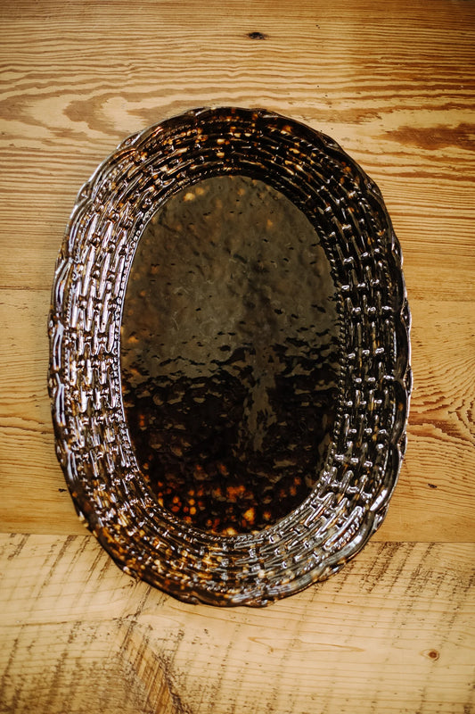 Tortoise Oval Platter - Molasses
