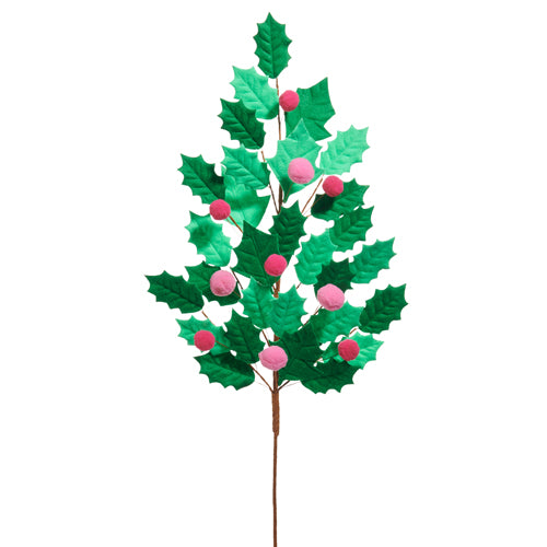 Pink Holly Felt Spray