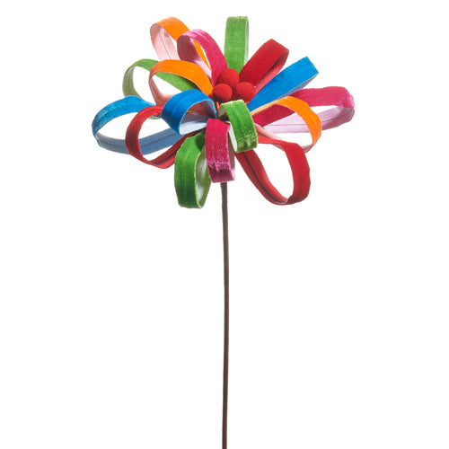 Bright Multicolor Loop Flower Stem