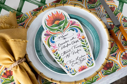 Fiesta Floral Table Card