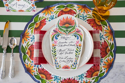 Fiesta Floral Table Card