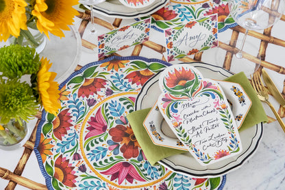 Fiesta Floral Table Card
