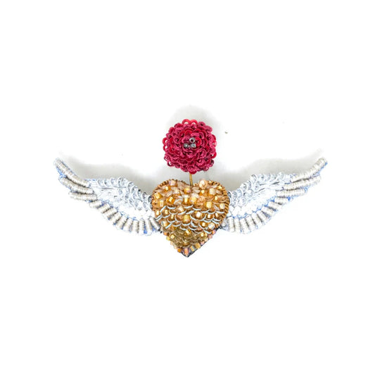 Flying Angels Brooch Pin