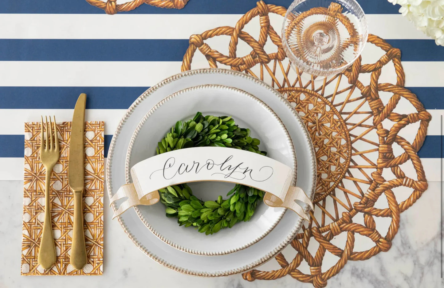 Die-cut Rattan Weave Placemat