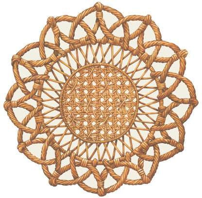 Die-cut Rattan Weave Placemat