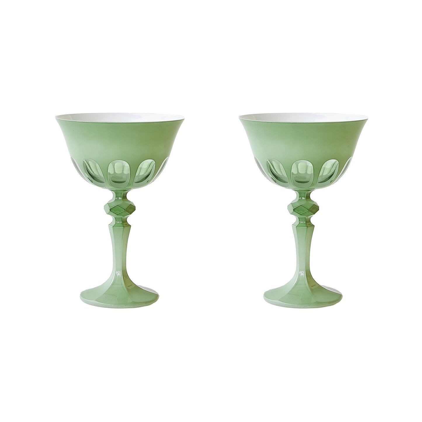 Rialto Glass Coupe Pale Sage