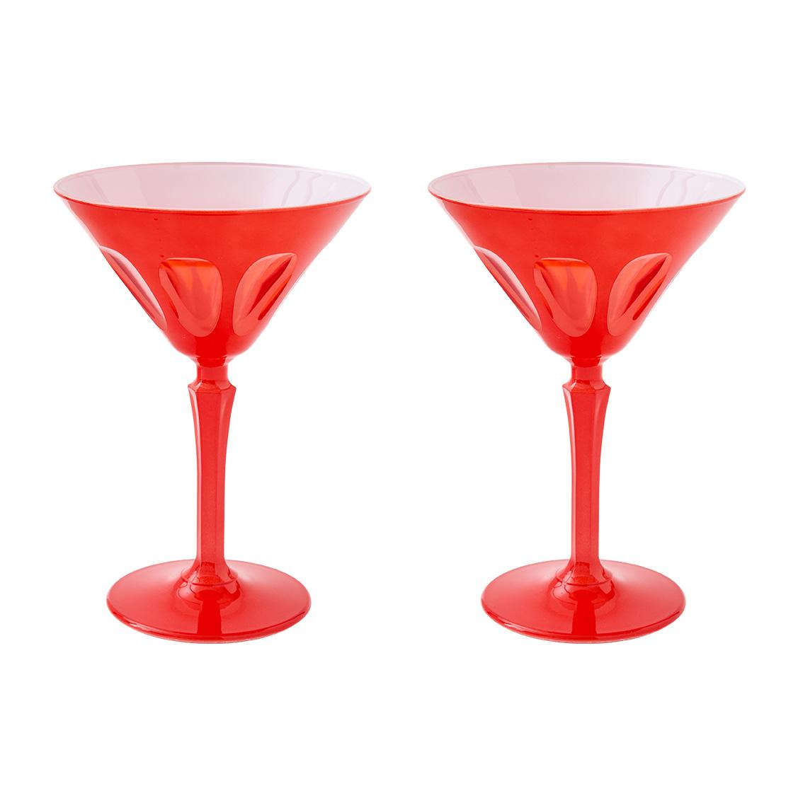 Rialto Glass Martini Assorted Colors