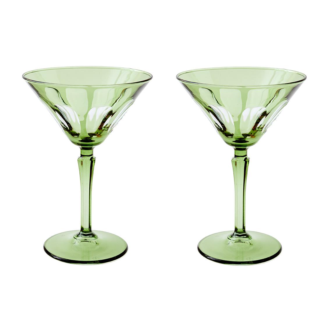 Rialto Glass Martini Assorted Colors