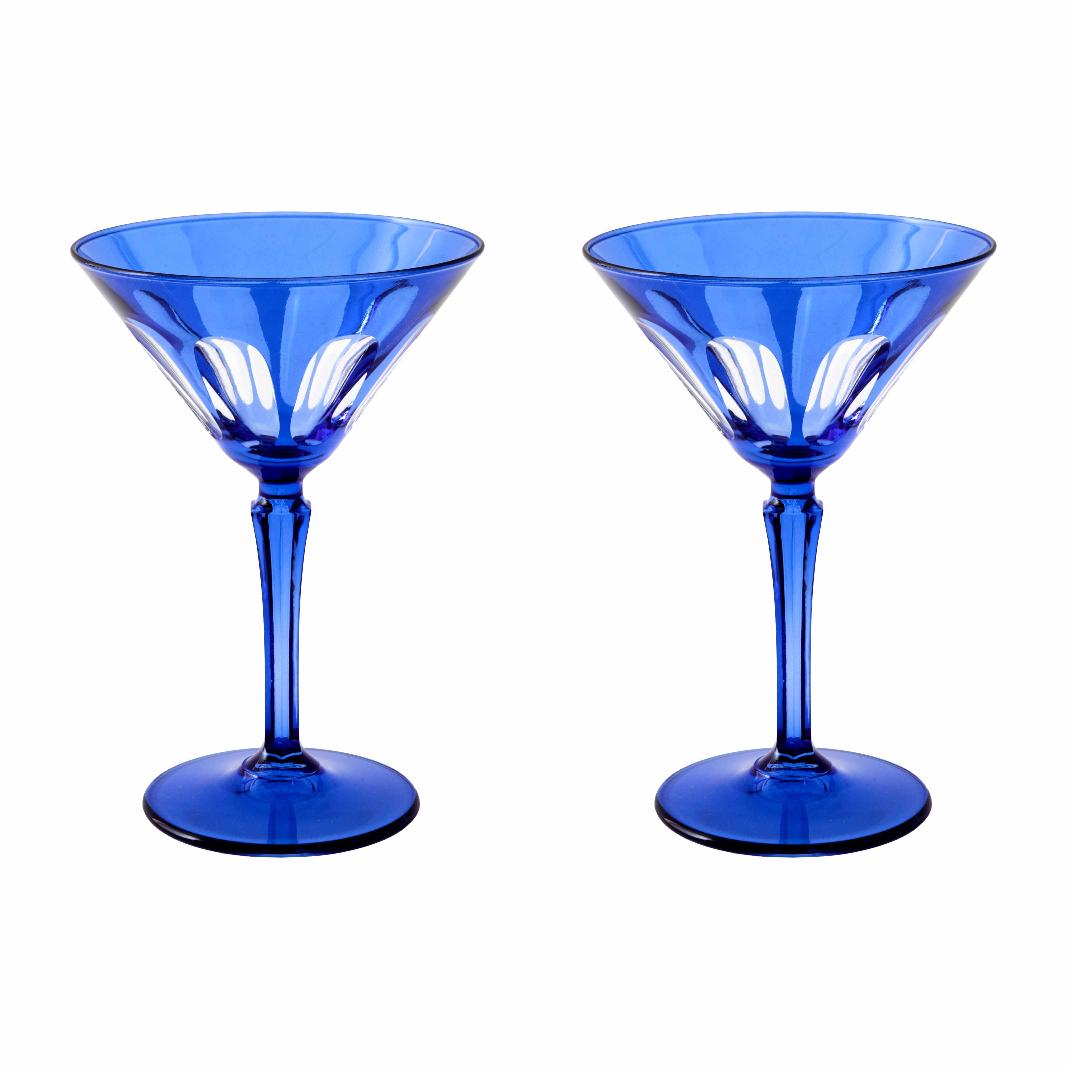 Rialto Glass Martini Assorted Colors